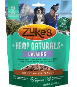Photo 1 of Zuke's Hemp Naturals Calming Peanut Butter Recipe Dog Treats 5-oz