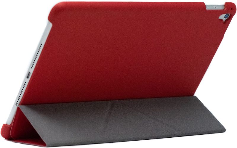 Photo 1 of Protective Slim Case for iPad Pro 9.7" (A1673/A1674/A1675) with Scratch-Resistant Lining & Magnetic Closure Auto Sleep/Wake Feature (Red)
