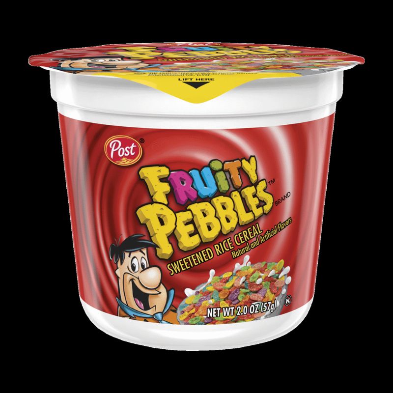 Photo 1 of [EXP 10-19-22] Post Fruity Pebbles Cereal Cups 2oz [6Pack] 
