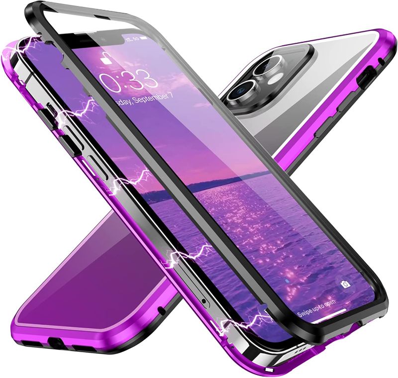 Photo 1 of iPhone 11, Tempered Glass Full Body Durable Protective and High Definition for iPhone 11,Purple