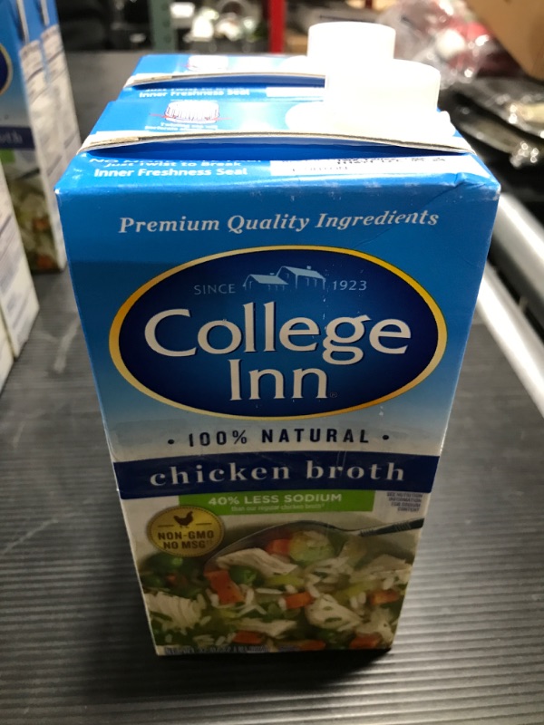 Photo 2 of 2 Pack- College Inn Gluten Free Low Sodium Chicken Broth - 32 fl oz [EXP 10-19-22]