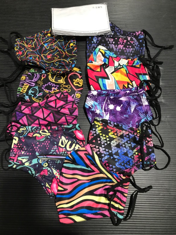 Photo 1 of 9 Masks and Filters Bag! Funky Designs with Adjustable Loops