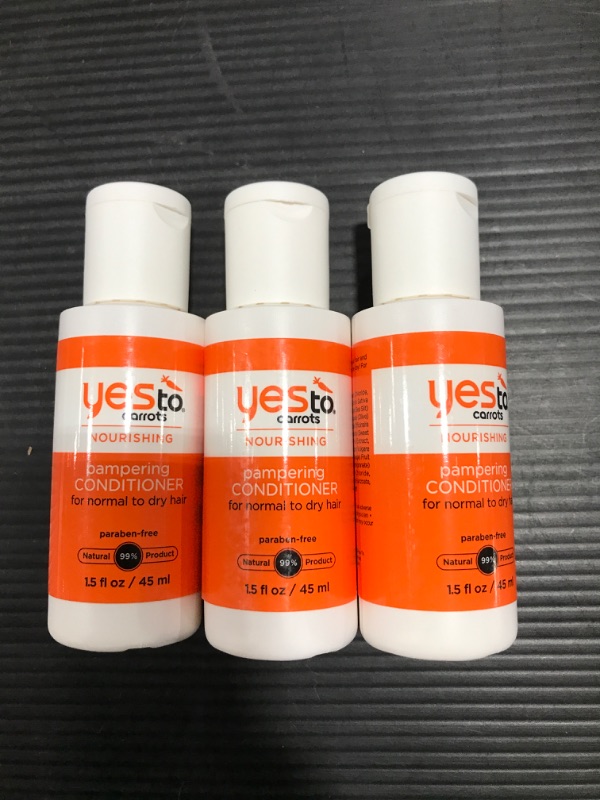 Photo 1 of [3 pack] Yes to Carrots- Pampering Nourishing Conditioner 1.5 Fl Oz