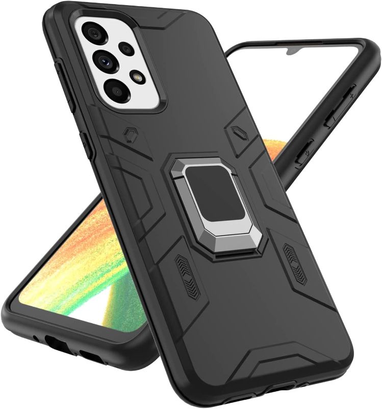 Photo 1 of Samsung Galaxy A33 5G Case: Shockproof Phone Case with Dual Layer Protection | Protective Rugged Case with Ring