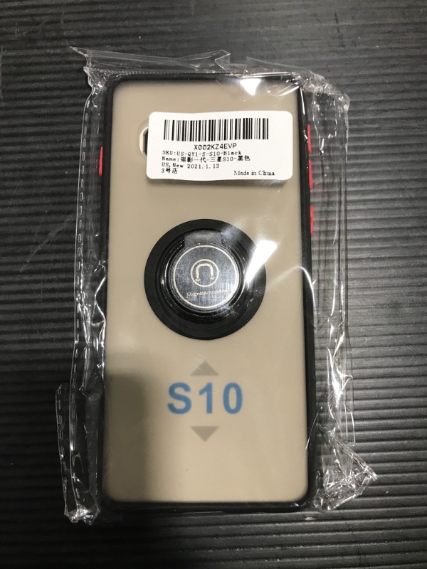 Photo 1 of Samsung S10 Clear Black Case- Red Buttons