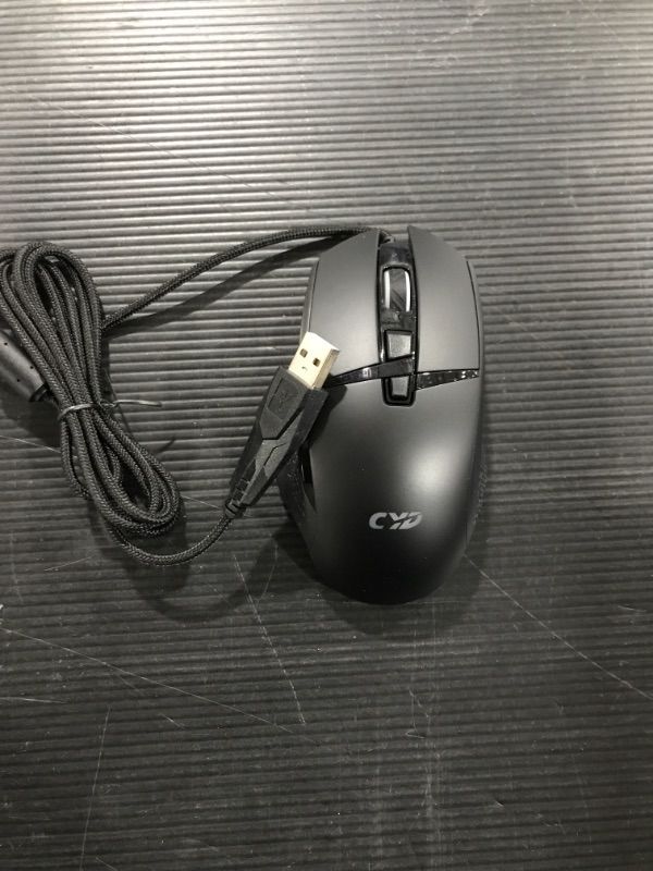 Photo 2 of CYD C309 RGB Wired-Mouse for Laptop, Below $40 Favorite Cheap Gaming Mouse, Ergonomic Design Mouse Gaming Wired, Programmable Mouse Gamer, Snap-Change Tracking & Shootout Mouse Wired RGB
