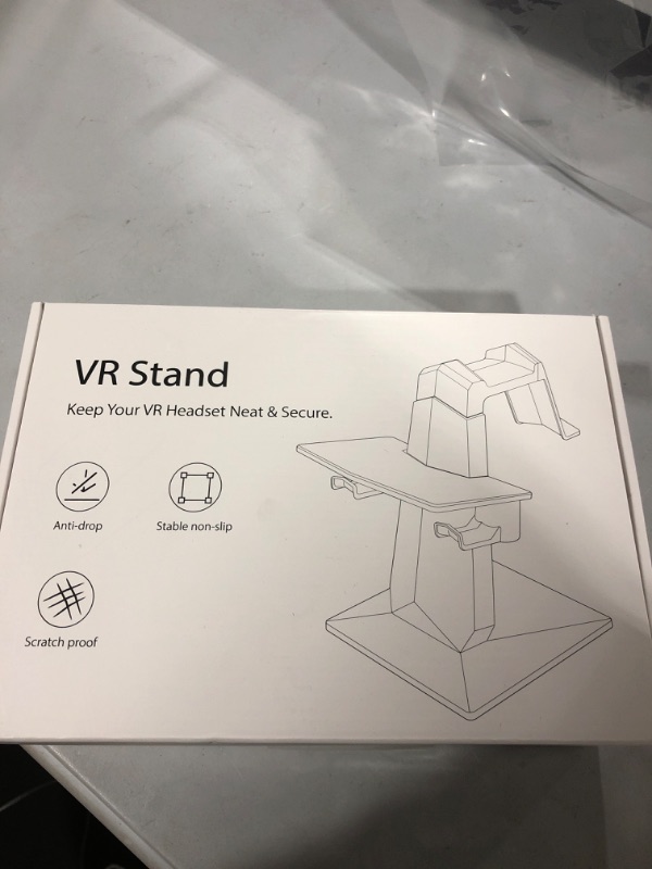 Photo 2 of  VR Stand Accessories Compatible with Quest 2/Rift S/Valve Index/HP Reverb G2/Quest/PSVR 2/ Pico 4 VR Headset and Touch Controllers?Gray-White?
