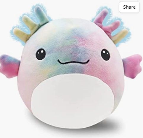 Photo 1 of 1 Pcs Axolotl Plush Doll Toys, 8 Inch Cute Stuffed Animal Plush Doll, Soft Axolotl Plush for Kids Christmas Birthday Halloween Home Decoration Gift
