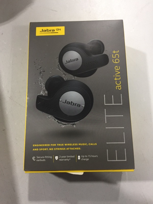 Photo 2 of Jabra Elite Active 65t Bluetooth Wireless Earbuds 100-99010002-14 Titanium Black