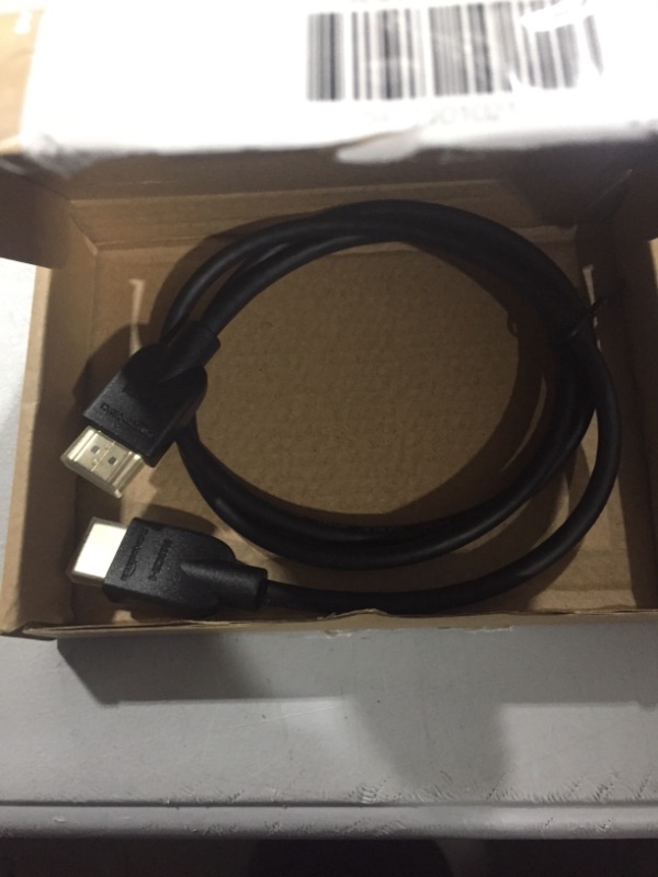 Photo 2 of Amazon Basics High-Speed HDMI Cable (18Gbps, 4K/60Hz) - 3 Feet, Black 1 Black 3 Feet