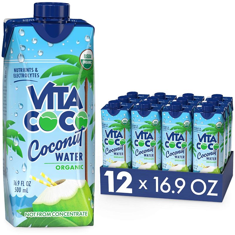 Photo 1 of 
Vita Coco Coconut Water, Pure Organic | Refreshing Coconut Taste | Natural Electrolytes | Vital Nutrients | 16.9 Oz (Pack Of 12)