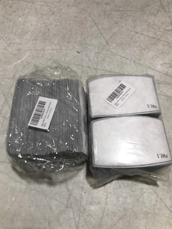 Photo 2 of 2 packs - 100pcs of PM 2.5 Activated Carbon Filters, Replaceable Anti Haze Filters?Meltblown Non-Woven Cloth (5 Layers) 