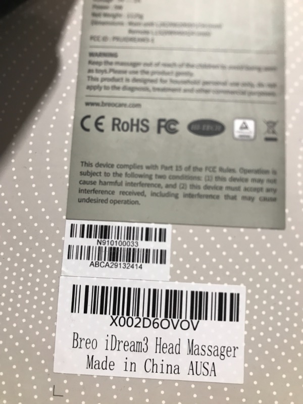 Photo 5 of Breo iDream3 Rechargeable Head Massager with Air Pressure Acupoint Massage Cordless Massager for Stress Relief Better Sleep