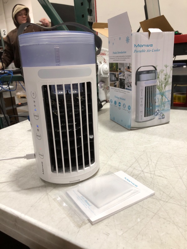 Photo 2 of Portable Air Conditioners cooler fan small personal air conditioner small portable ac air fan cooler water fan cooler personal
