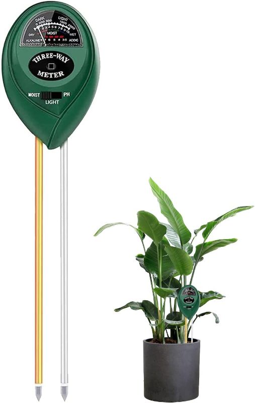 Photo 1 of 
Soil Moisture Meter,Soil pH Tester,Plant Water Monitor Indoor&Outdoor,3 in1 Soil Test Kit