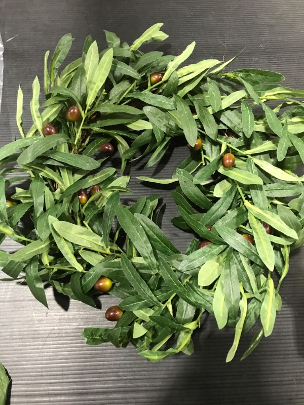 Photo 1 of 16IN ARTIFICIAL OLIVE WREATH 