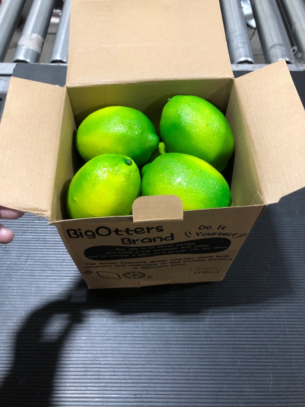 Photo 1 of 12 PCS Fake Limes Light Green Fake Lemons Lifelike Artificial Fruit Lemon Decor for Kitchen Home Lemonade Party Photography Prop Faux Limes for Bowl Bottle Vase
