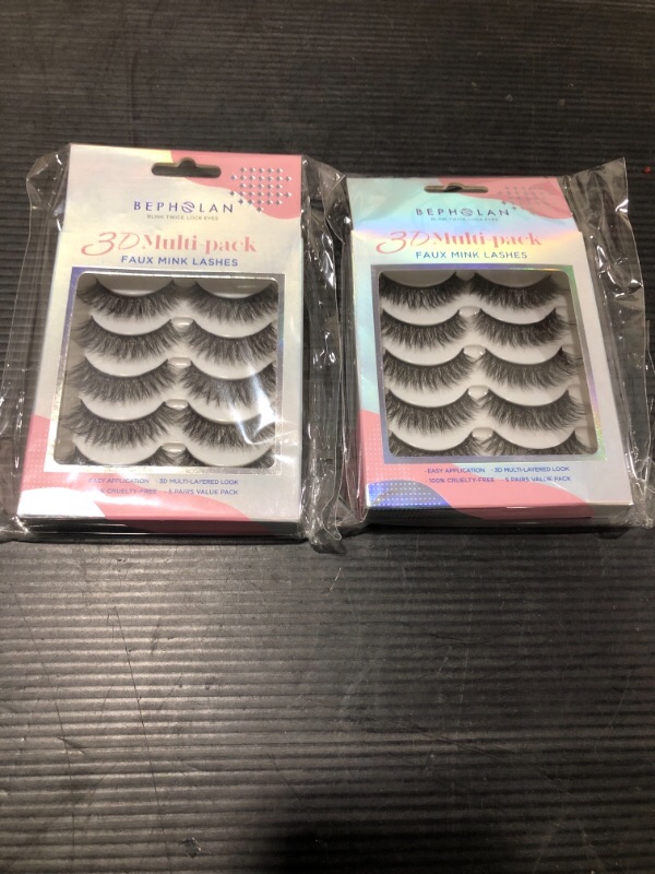 Photo 1 of BEPHOLAN 3D MULIT-PACK FAUX MINK LASHES 