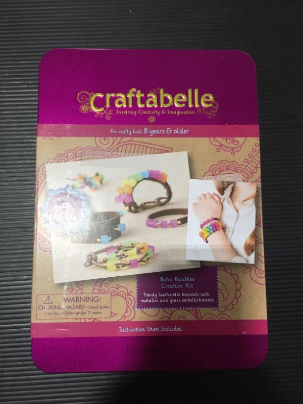 Photo 1 of Craftabelle – Boho Baubles Creation Kit – Bracelet Making Kit – 101pc Jewelry Set with Beads – DIY Jewelry Kits for Kids Aged 8 Years +
