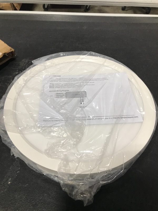 Photo 2 of 13 Inch LED Round Flat Panel Light, 24W - White
