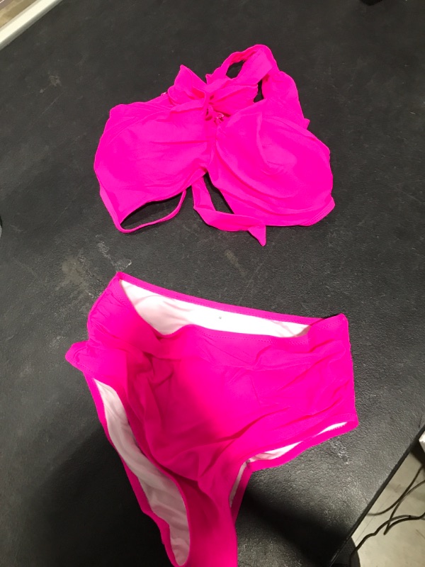 Photo 1 of Bathing suit - Two Piece - Hot Pink - Small - 