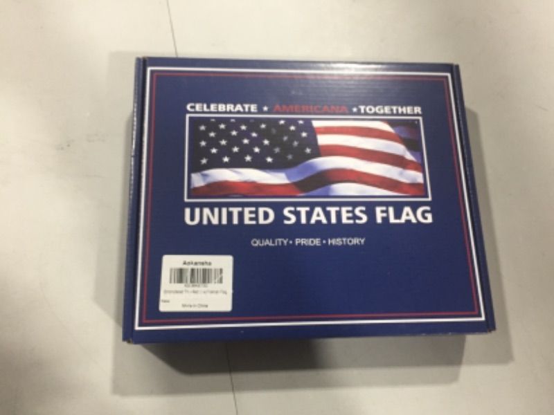 Photo 2 of  Firemen American U.S. Flag 3x5 ft.Durable Nylon Fabric Block UV Rays Home School Gift
