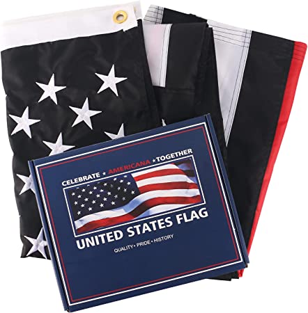 Photo 1 of  Firemen American U.S. Flag 3x5 ft.Durable Nylon Fabric Block UV Rays Home School Gift
