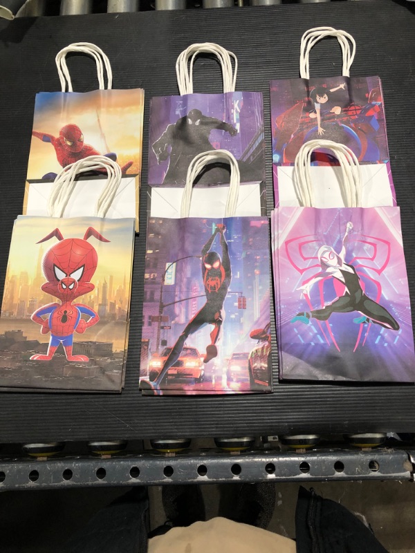 Photo 2 of 15pcs Spidey Party Favor Goodie Bag with Handle 