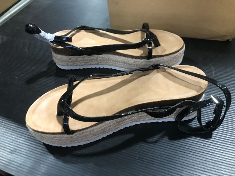 Photo 1 of  Women’s . Platform Cork Wedge Sandals. Size 10
