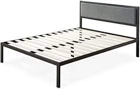 Photo 1 of Zinus Korey 14" Steel Platform Bed Frame With Upholstered Headboard And Wood--- queen
