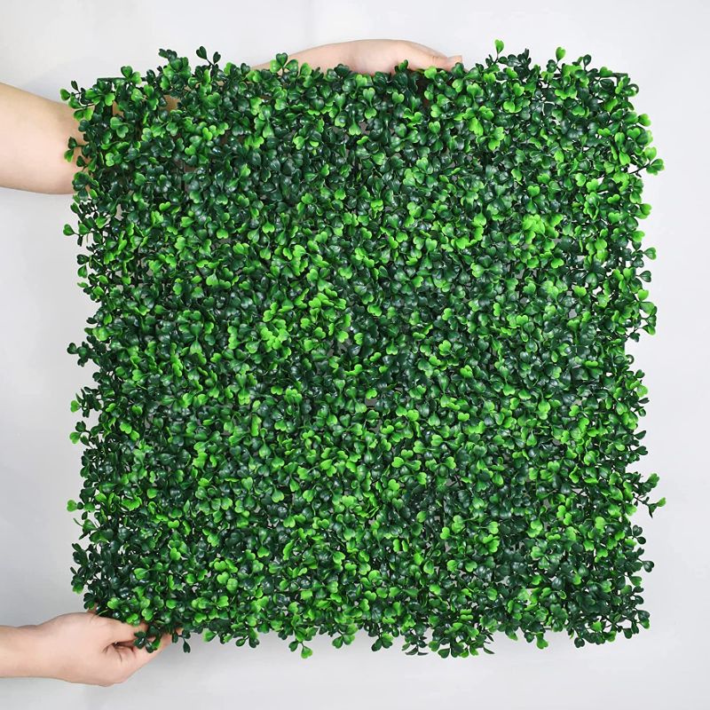 Photo 1 of  20"X20"Grass Wall , Greenery Backdrop, Grass Wall Panels, Hedge Wall UV-Protected Green Wall Decor Boxwood Panels Indoor & Outdoor Event Backyard Decor
