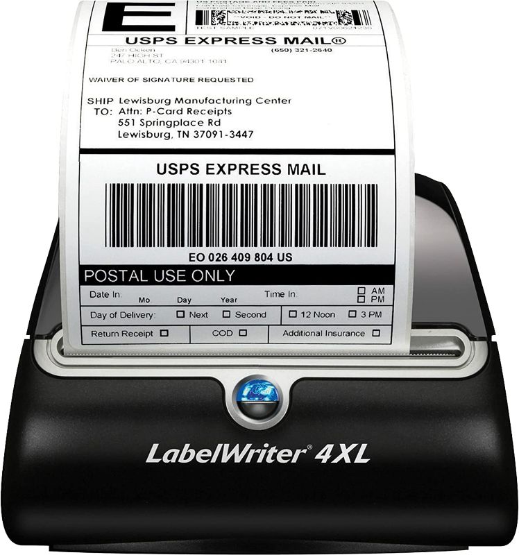 Photo 1 of Dymo LabelWriter 4XL Desktop Direct Thermal Printer - Monochrome - Label Print - USB - Silver
