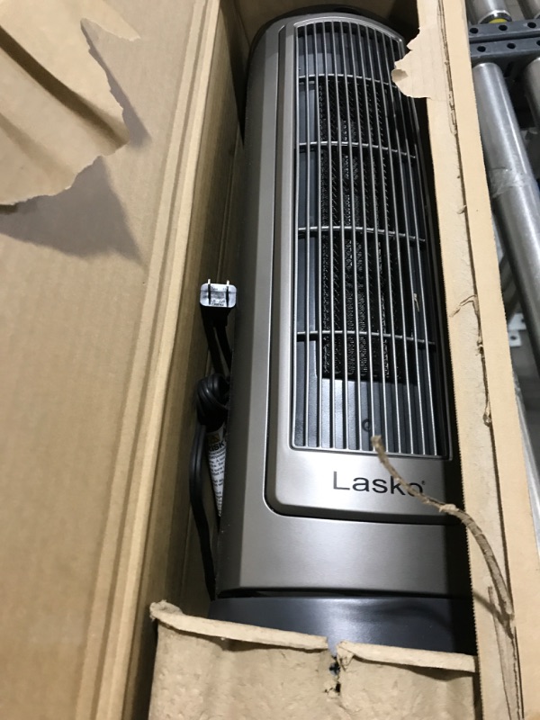 Photo 2 of Lasko 1500W Digital Ceramic Space Heater with Remote, 755320, Silver