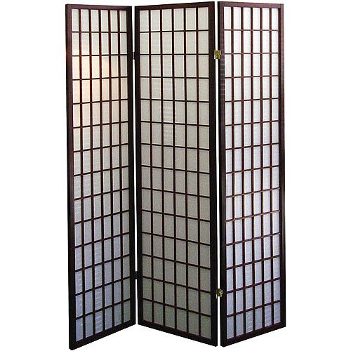 Photo 1 of 3-Panel Room Divider - Cherry