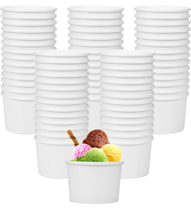 Photo 1 of 120 Packs 8 oz Ice Cream Cups