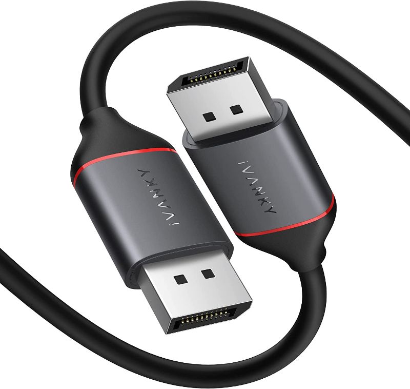 Photo 1 of DisplayPort Cable, iVANKY DP to DP Cable 1.2, Flexible Display Port Cable 6.6ft, Support 4K@60Hz, 2K@165Hz, FreeSync G-Sync, DisplayPort to DisplayPort Cable Compatible Laptop, PC, Gaming Monitor, TV 