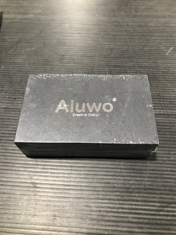 Photo 2 of Aiuwo Card Wallet Minimalist Wallet for Men with AirTag Slot Slim Wallet RFID Blocking Leather Wallets with Gift Box (Carbon-Airtags Slot) (B09TKSHBXS)
