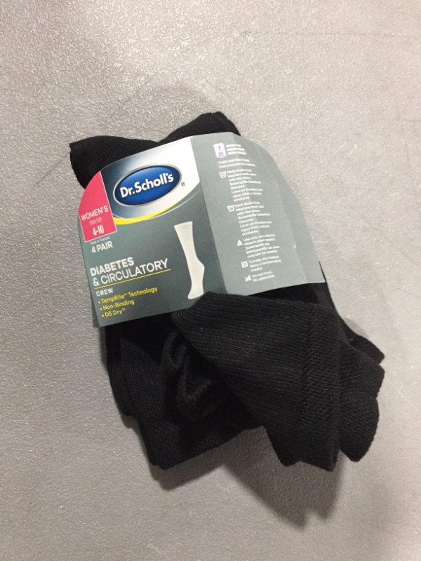 Photo 2 of Dr. Scholl's Women's Diabetes & Circulator Socks - 4 Pack (crew)