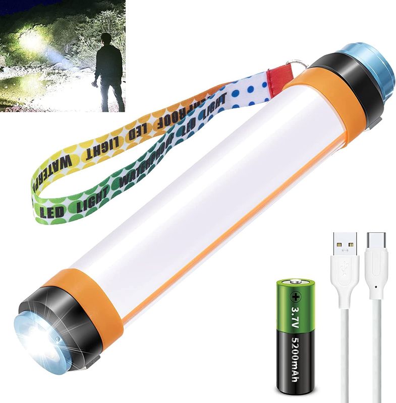 Photo 1 of ..FREEAGLE Rechargeable LED Flashlight for Emergencies, Camping and Outdoor use with Window Breaker and Easy Hanging Function - Multifunction Waterproof Camping Flashlight with 5200mAh Power Bank
