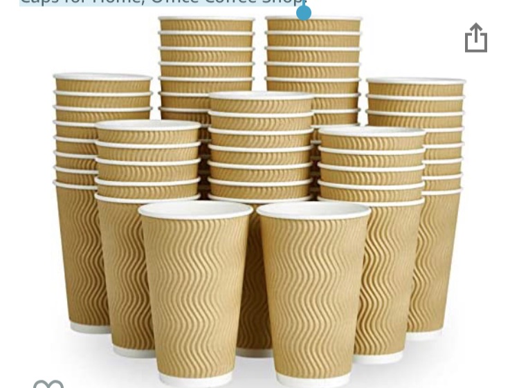 Photo 1 of [90 Pack] 16oz Paper Cups, Disposable Insulated Ripple Wall Paper Coffee Cups, Kraft Hot Beverage Cups, Hot Paper Coffee Cups for Cold/Hot Drinks, Disposable Coffee Cups for Home, Office Coffee Shop 
BURGUNDY 