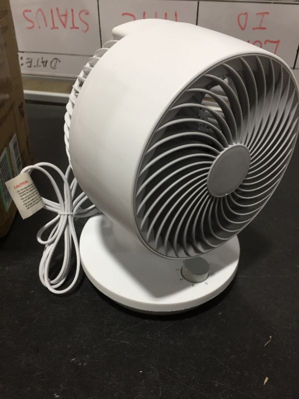 Photo 2 of 7.91 in White Portable Oscillating Personal Table Fan
