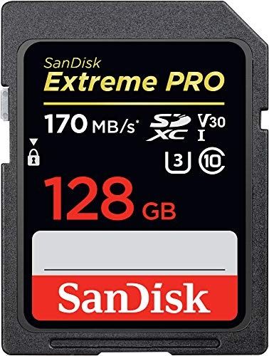 Photo 1 of SanDisk Extreme Pro Flash Memory Card -128GB Capacity SDXC UHS-I V30/U
