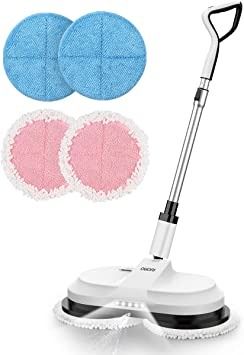 Photo 1 of Cordless Electric Mop, OGORI Electric Spin Mops for Floor Cleaning, Built-in 300ml Water Tank, Led Headlight and One-Button Auto-Spray, Floor Scrubber Mop for Hardwood, Tile & Laminate Floors
