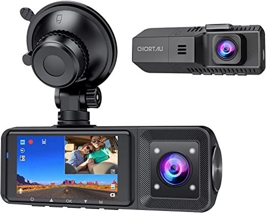 Photo 1 of Dual Dash Cam Front and Inside 1080P Dual Dash Camera for Cars CHORTAU Front Inside Dashcams for Cars with Infrared Night Vision,Parking Monitor for Truck and Taxi Driver
