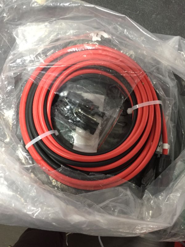 Photo 2 of BougeRV 20 Feet 10AWG Solar Extension Cable with Female and Male Connector with Extra Free Pair of Connectors Solar Panel Adapto