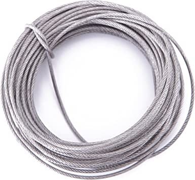 Photo 1 of 26ELE Picture Hanging Wire 50lb, Heavy Duty Stainless Steel Wire Rope for Hanging Picture Frame Mirror and Wall Art, Strong Metal Wire 100Feet