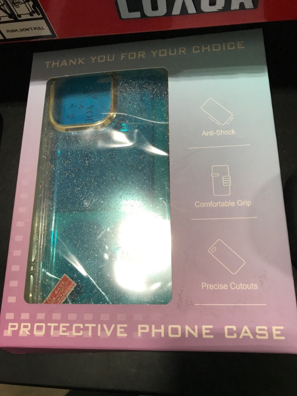 Photo 1 of iphone 14 pro max clear glitter case