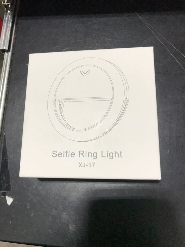 Photo 1 of Clip on Ring Light, Kimwood Rechargeable 60 LED Selfie Ring Light for Phone