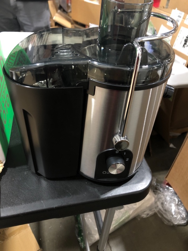 Photo 2 of AZEUS Centrifugal Juicer Machines, Juice Extractor with Germany-Made 163 Chopping Blades (Titanium Reinforced) & 2-Layer Centrifugal Bowl, High Juice Yield, Easy to Clean, Anti-Drip,100% BPA-Free, ETL Listed, Catcher & Brush Included