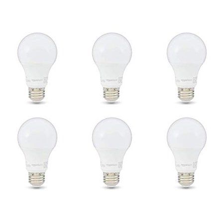 Photo 1 of 60W Equivalent, Daylight, Non-Dimmable, 10,000 Hour Lifetime, A19 LED Light Bulb 6-Pack
